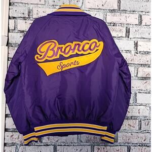 VTG Butwin Varsity Jacket Purple/Yellow Football Broncos Sports Men S USA Made